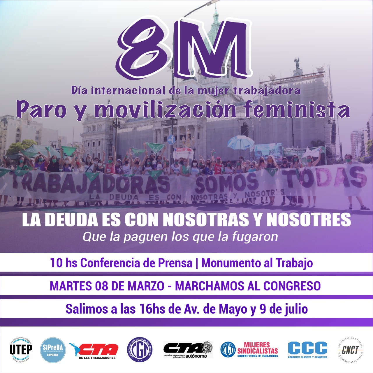 8 de marzo Día Internacional de la Mujer Trabajadora · Sitio oficial de ...